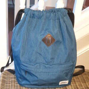 Kaukko Cinch Backpack Lightweight Teal Blue